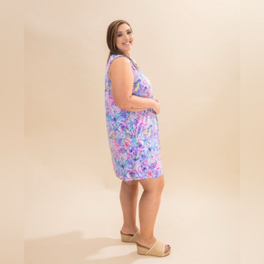 Scarlett Women's Floral Mini Dress - Pink and Blue - Picture 2 of 5